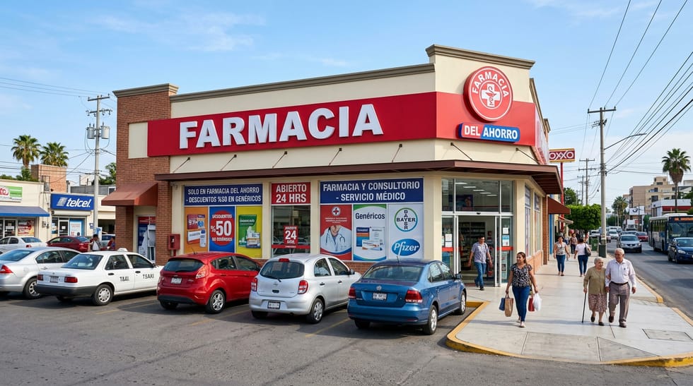 Banner estilo Farmacias del Ahorro